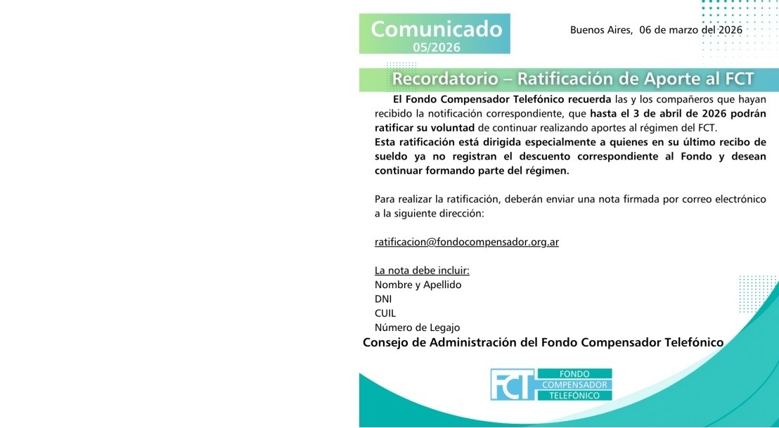 Im&aacute;gen de Ratificaci�n de Aporte al FTC